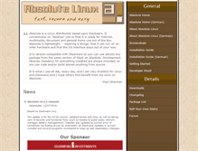 Tablet Screenshot of absolutelinux.org